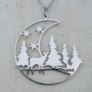 ❤️ 2/$20 Stainless Steel Winter Holiday Themed Necklace NWT